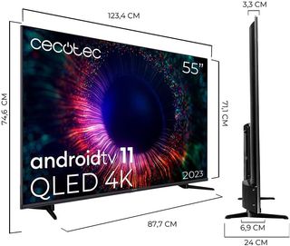 Cecotec Televisor QLED 55” Smart TV V1+ Series VQU