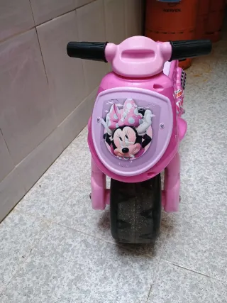 Moto infantil Minnie Mouse rosa