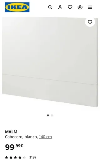 Cabecero Blanco Ikea