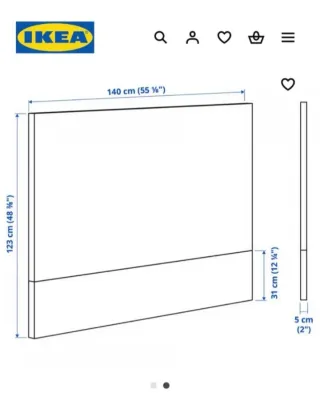 Cabecero Blanco Ikea