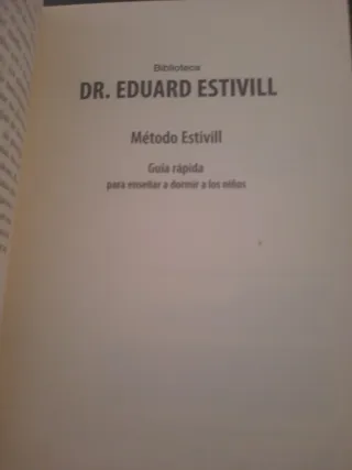 Método Estivill Guía Rápida Bebés