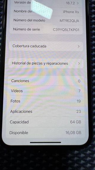 iPhone XS 64GB Negro