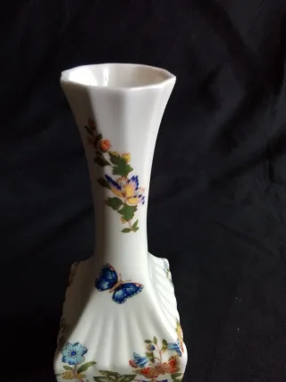 Violetero Porcelana Inglesa Flores Mariposa