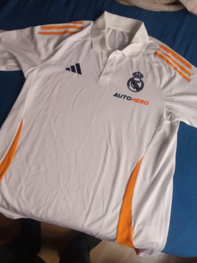 Polo Real Madrid Adidas Blanco
