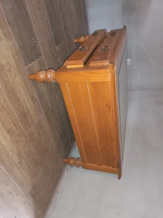 Mesa centro madera cristal