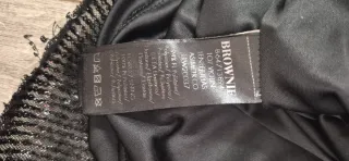 Top lentejuelas asimétrico negro/plata