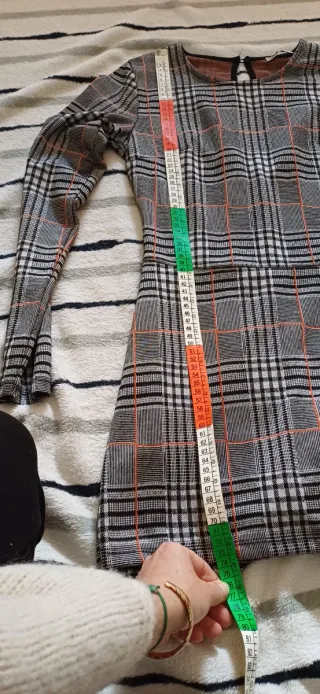 Mini dress a quadri Pull&Bear