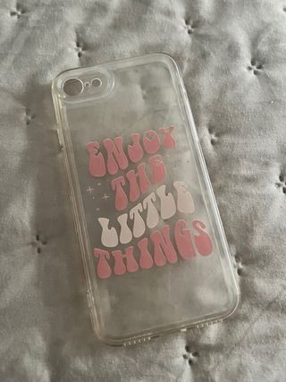 Funda iPhone 8 Transparente Enjoy the Little Thing