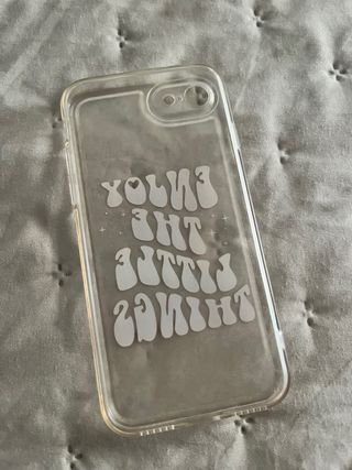 Funda iPhone 8 Transparente Enjoy the Little Thing