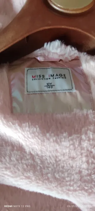 Giubbotto bambina rosa iridescente