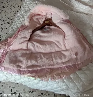 Giubbotto bambina rosa iridescente