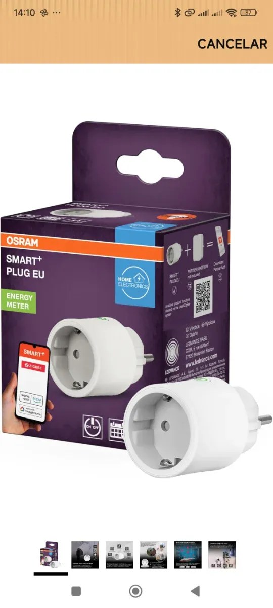 Lote 5 Enchufes Inteligentes OSRAM SMART+