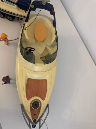 Barco Playmobil y Barca Policía