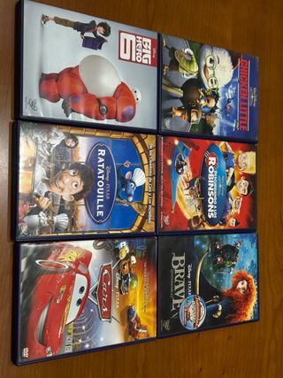 Pack 6 Películas Disney Pixar DVD