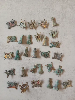 Lote 30 insignias militares