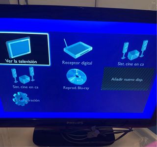 Televisor Philips 18  pulgadas Negro, con mando.