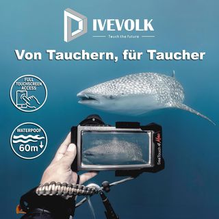 DIVEVOLK Funda de buceo compatible con iPhone 12/1