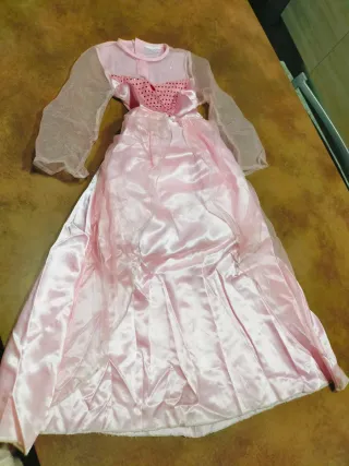 Vestito Carnevale Principessa Rosa 4/5 anni