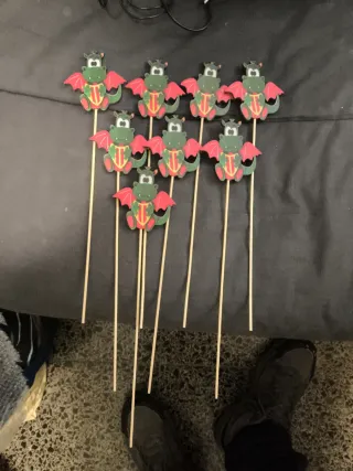 Decoración Madera Sant Jordi Dragones