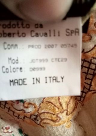 Pashmina Roberto Cavalli Seta Verde Viola