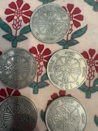 Monedas 100 Pts Plata Paquillos