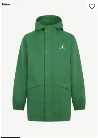 Chubasquero Jordan niño verde