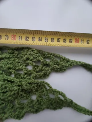 Toquilla crochet mujer verde pistacho