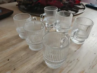 Promo 6 Canecas Vidro Mid-Century