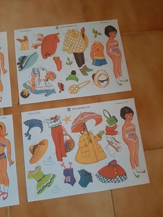 Muñecas Recortables Lorelei y Yolanda