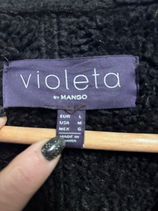 Cazadora Negra Violeta Talla M