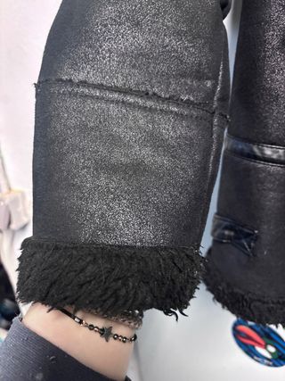 Cazadora Negra Violeta Talla M