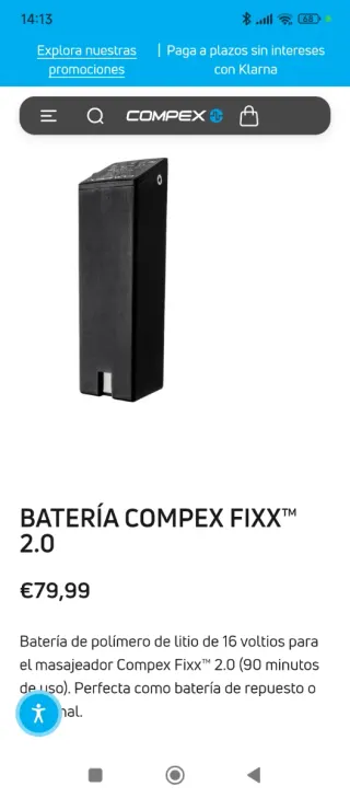 Batería Compex Fixx 2.0