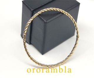 Pulsera rizada oro 18k