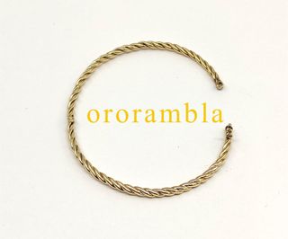 Pulsera rizada oro 18k