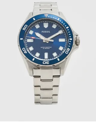 Reloj Fossil Azul y Plateado Modelo BQ2881