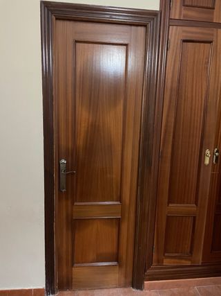 Puerta Madera Baño 62cm