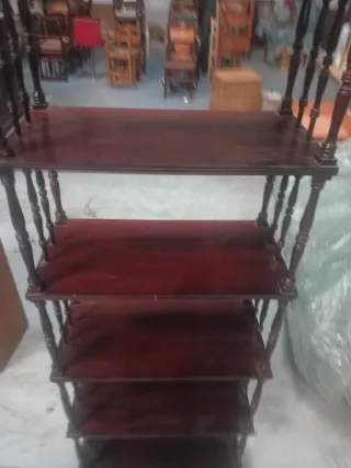 Estantería madera clásica 5 baldas