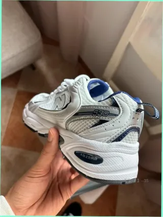 New Balance 530 Blanco Plata Marino