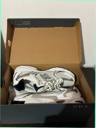 New Balance 530 Blanco Plata Marino