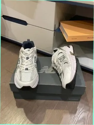 New Balance 530 Blancas Plata Azul