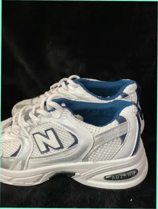 New Balance 530 Blancas Plata Marino