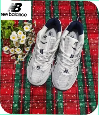 New Balance 530 Blancas Plata Azul Marino