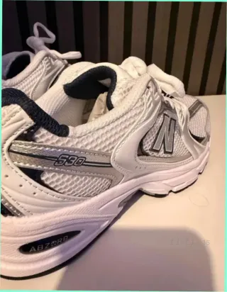 New Balance 530 Blancas Plata Azul