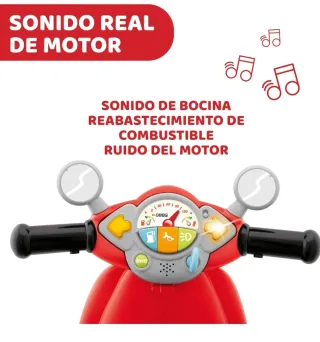 Correpasillos Vespa bebé con sonidos