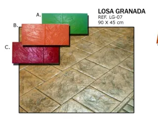 Moldes para pavimento impreso