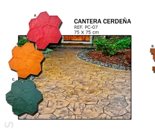 Moldes para pavimento impreso