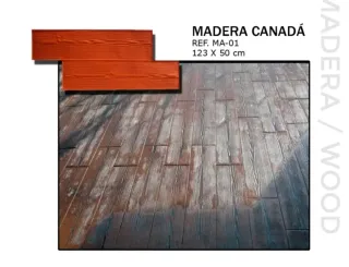 Moldes para pavimento impreso