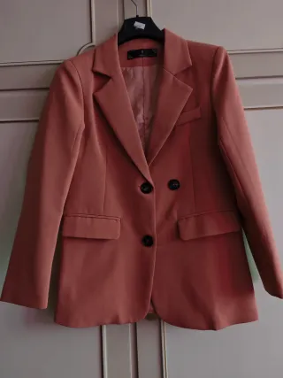 Giacca elegante color pesca
