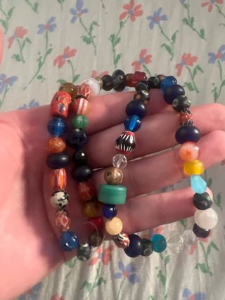 Collana con perline miste