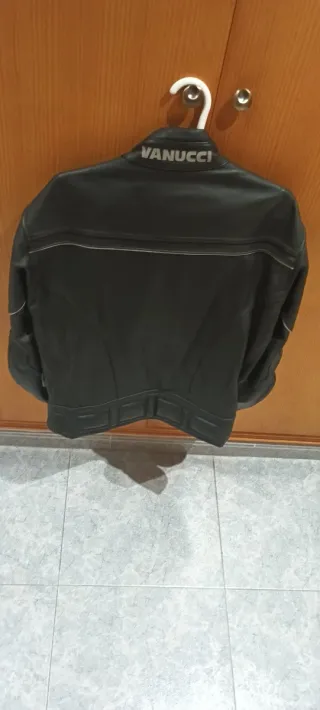 Chaqueta de cuero VANUCCI para moto